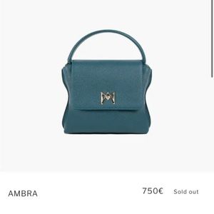 750€ AMA Ambra Italian Full Grain Calf Leather Purse